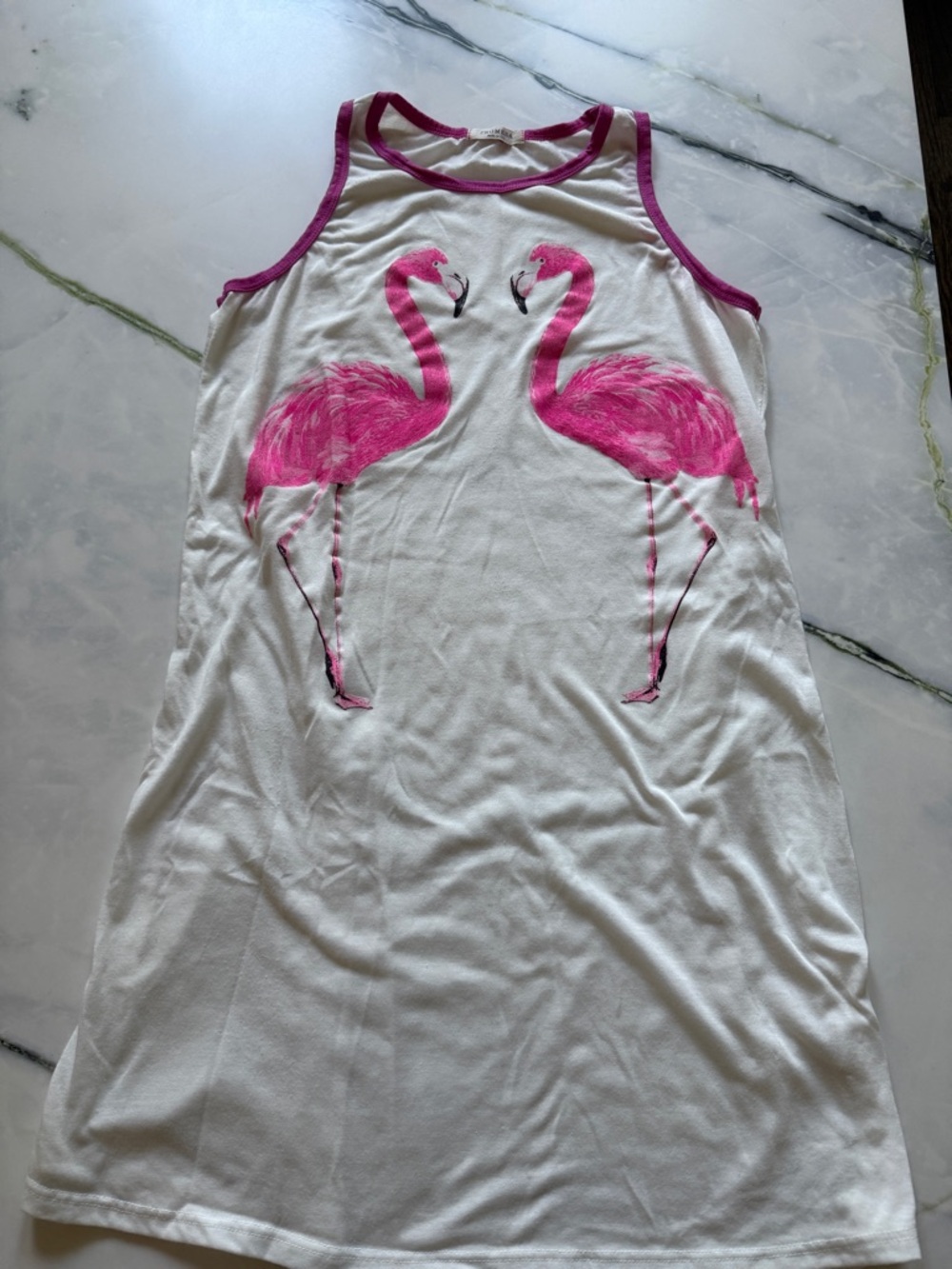 Flamingo Swim Cover Up Dress - Small